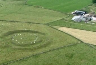 Arbor Low stone circle from above